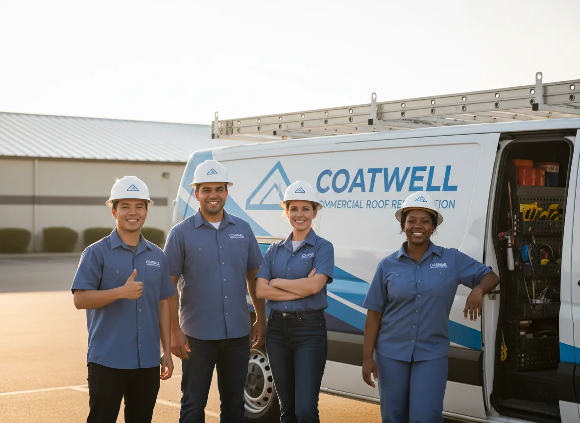 Commercial roof coating company in Hecker, IL